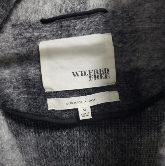 ARITZIA WILFRED FREE Grey Plaid Wool Neelam Jacket Coat - Picture 8 of 12